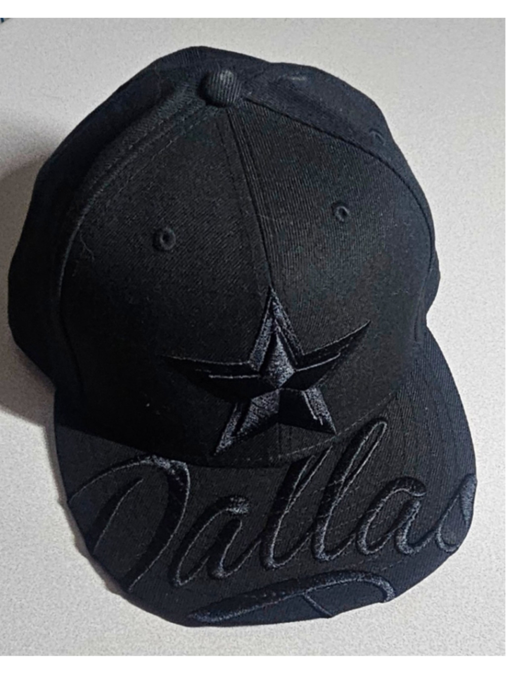 New Era 59FIFTY Dallas Cowboys NFL Fitted Hat Cap Black 7 1/2 UNIQUE PATTERN